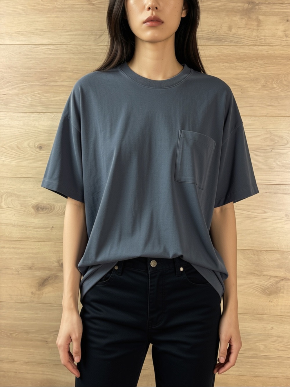 Madewell Women's Garment Dyed Oversized Pocket Tee Shirt Small